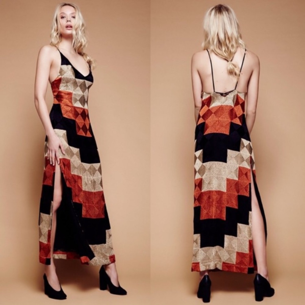 Free People Deco Dreams Maxi Dress Women’s Size 4